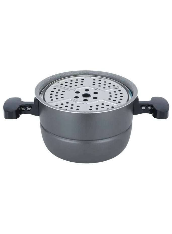 Edison Pro Electric Pressure Pot, Granite Inner Pot, 800 watts, 4 Liters, 10 Cooking Functions, GT409-W - Silver Black - Image 3